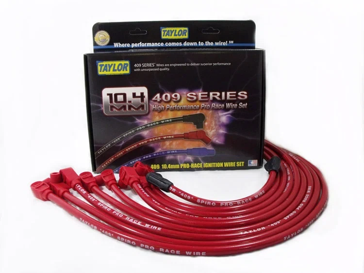 Spark Plug Wire Set Universal 10.4mm Silicone Spiro Pro 409 409 350 ohm_ft 79281